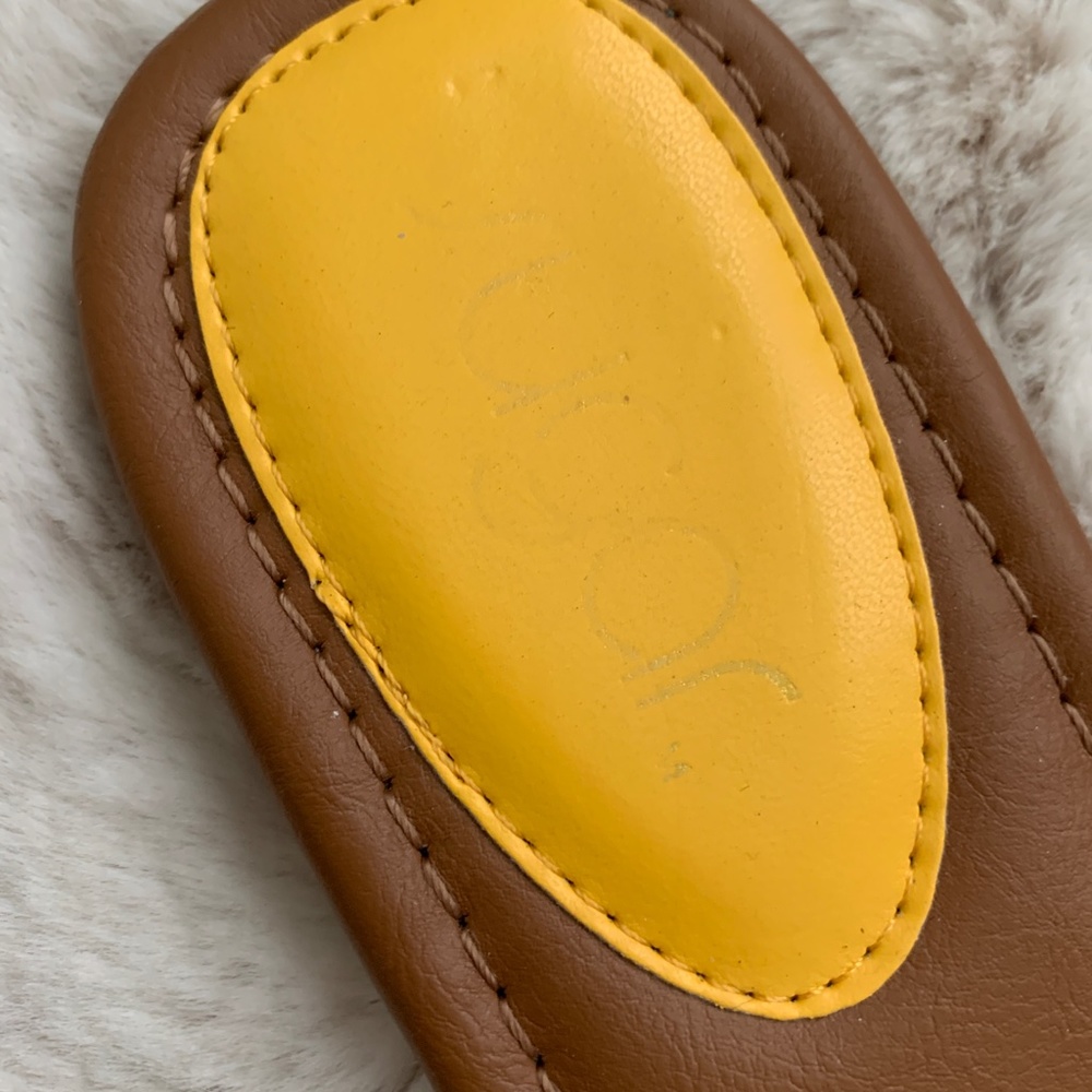 Sugar Yellow Rattan Sandals- Size 9 - Picture 3 of 6